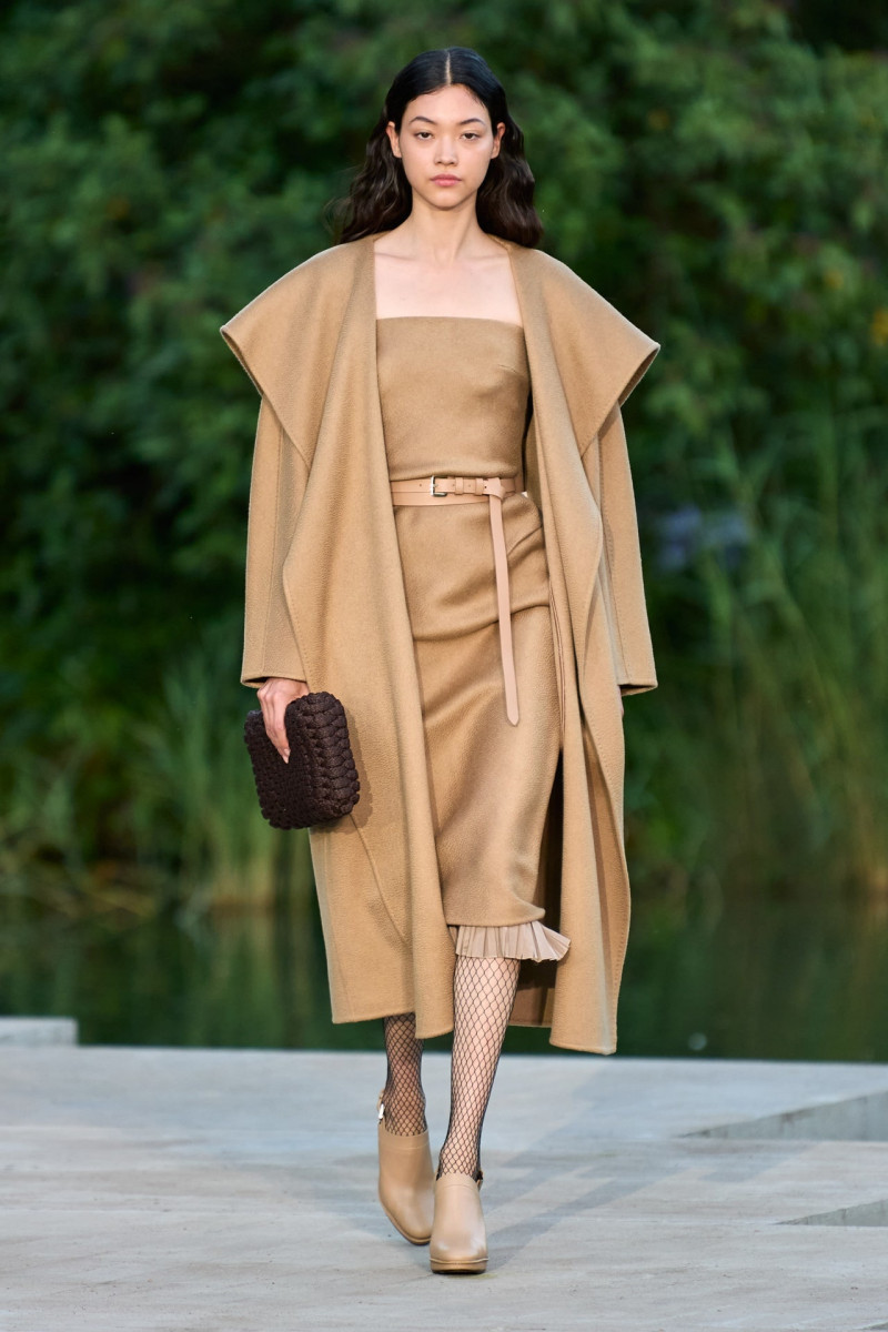 Mika Schneider featured in  the Max Mara fashion show for Resort 2023