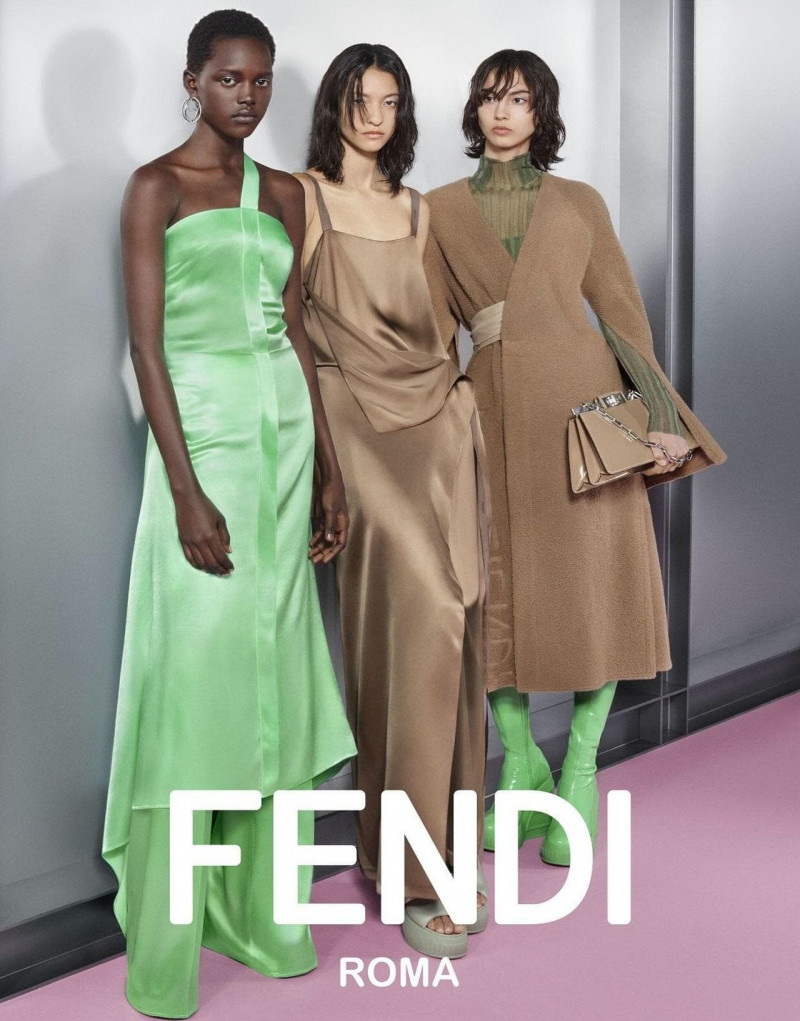 Alaato Jazyper featured in  the Fendi advertisement for Spring/Summer 2023