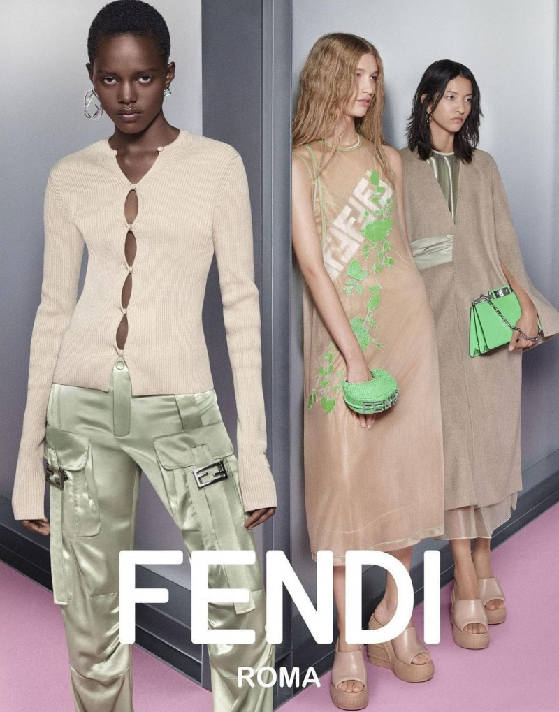 Alaato Jazyper featured in  the Fendi advertisement for Spring/Summer 2023