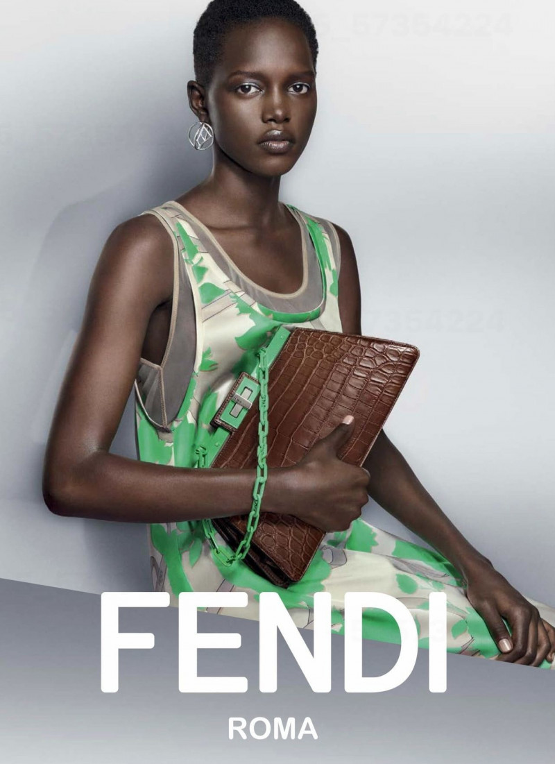 Alaato Jazyper featured in  the Fendi advertisement for Spring/Summer 2023