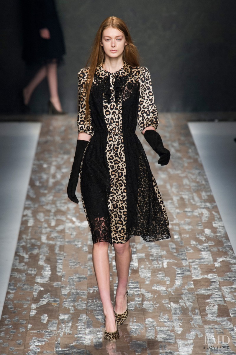 Katya Kuznetsova featured in  the be Blumarine fashion show for Autumn/Winter 2013