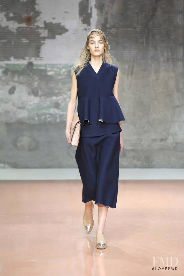 Maartje Verhoef featured in  the Marni fashion show for Autumn/Winter 2014