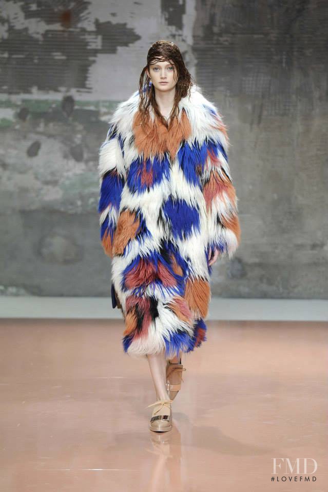 Sophie Touchet featured in  the Marni fashion show for Autumn/Winter 2014