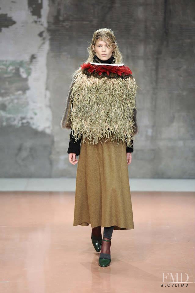 Anna Ewers featured in  the Marni fashion show for Autumn/Winter 2014