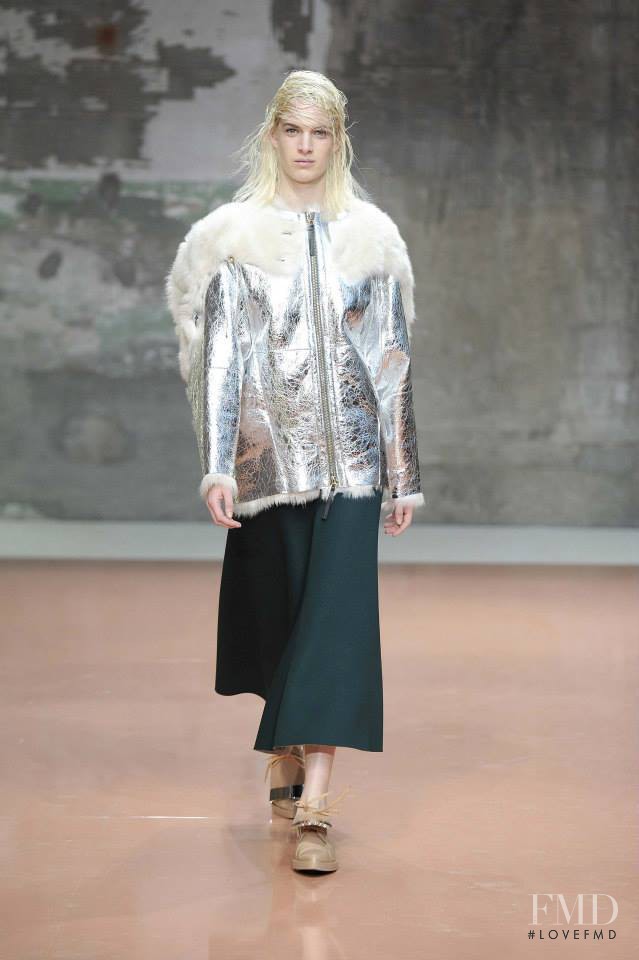 Ashleigh Good featured in  the Marni fashion show for Autumn/Winter 2014