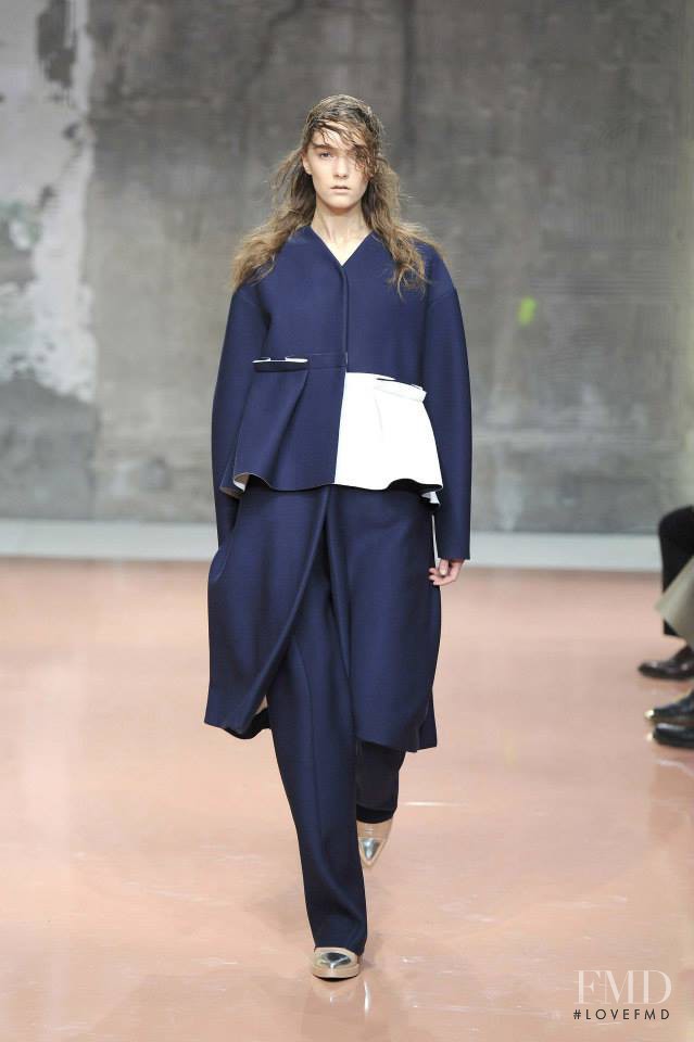 Irina Liss featured in  the Marni fashion show for Autumn/Winter 2014