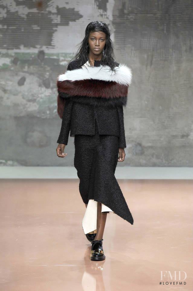 Kai Newman featured in  the Marni fashion show for Autumn/Winter 2014
