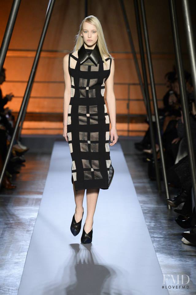 Eva Berzina featured in  the Roland Mouret fashion show for Autumn/Winter 2014