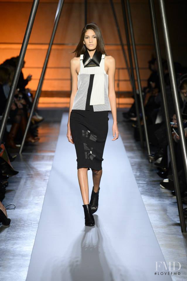 Hadassa Lima featured in  the Roland Mouret fashion show for Autumn/Winter 2014