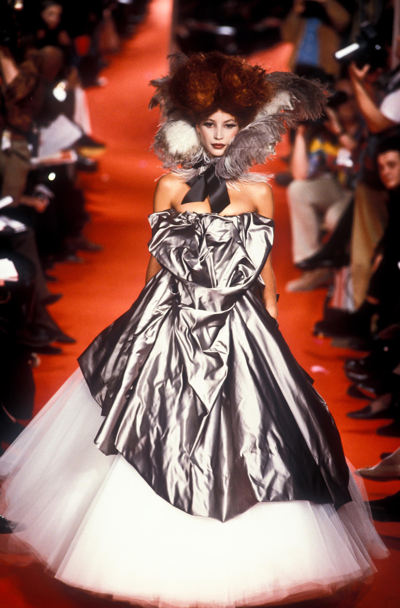 Christy Turlington featured in  the Vivienne Westwood fashion show for Autumn/Winter 1993