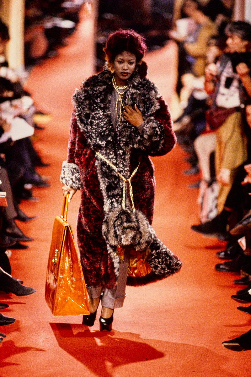 Naomi Campbell featured in  the Vivienne Westwood fashion show for Autumn/Winter 1993