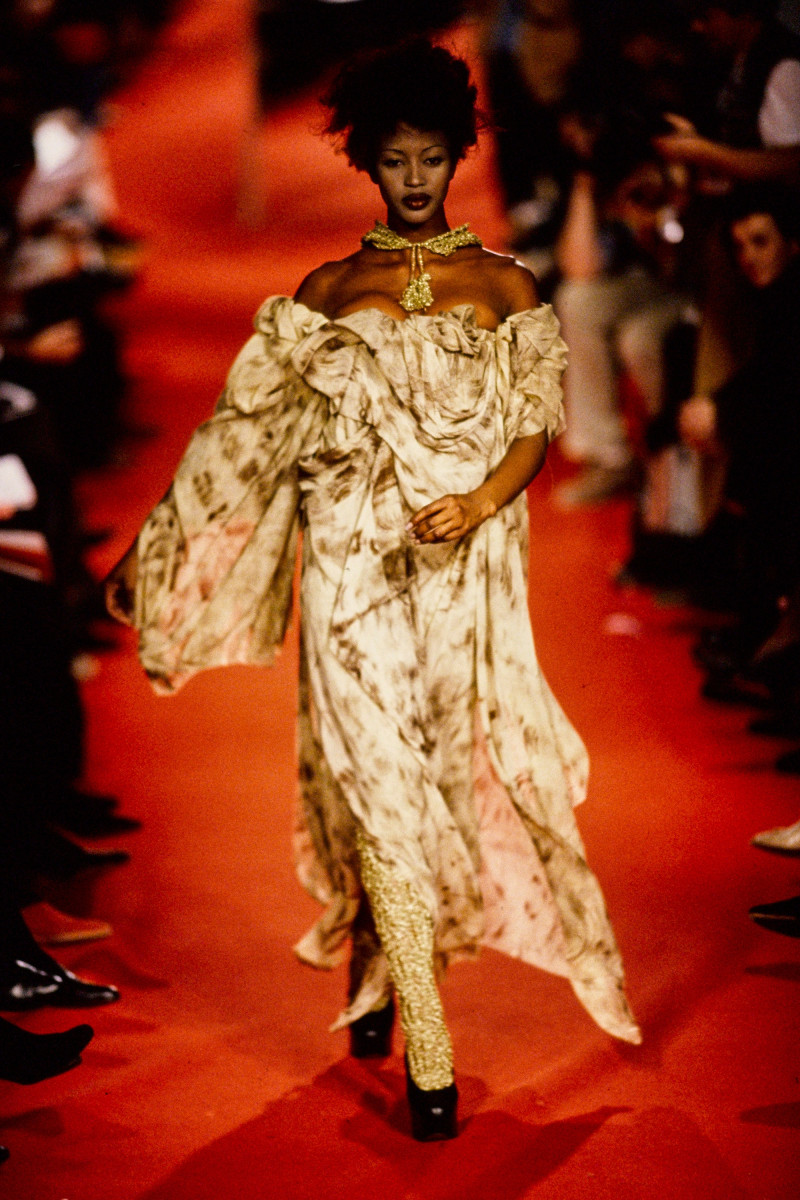 Naomi Campbell featured in  the Vivienne Westwood fashion show for Autumn/Winter 1993