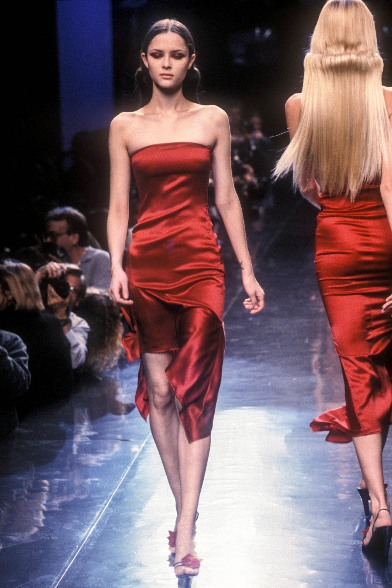 Tasha Tilberg featured in  the Versus fashion show for Spring/Summer 1997