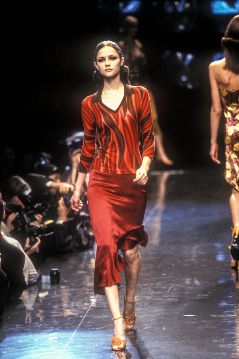 Tasha Tilberg featured in  the Versus fashion show for Spring/Summer 1997