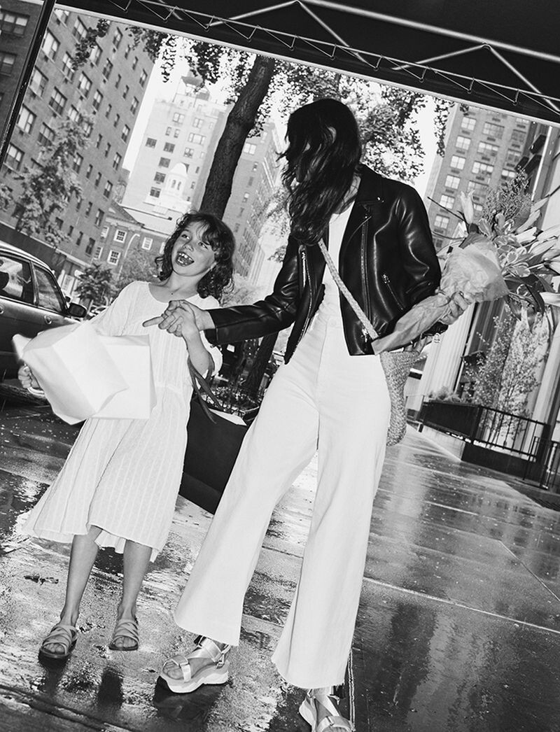 Tasha Tilberg featured in  the Zara Kids advertisement for Spring/Summer 2019
