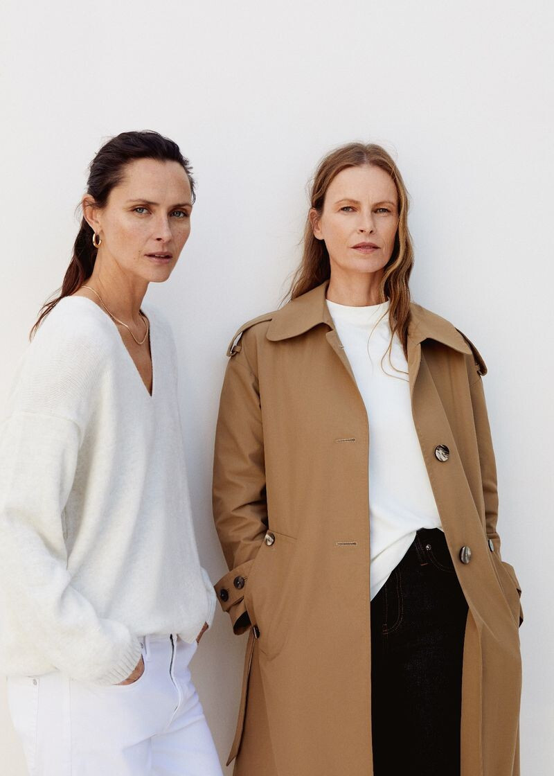 Tasha Tilberg featured in  the Mango ICONS advertisement for Spring/Summer 2019