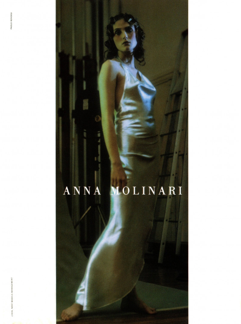 Lida Egorova featured in  the Anna Molinari advertisement for Spring/Summer 1998