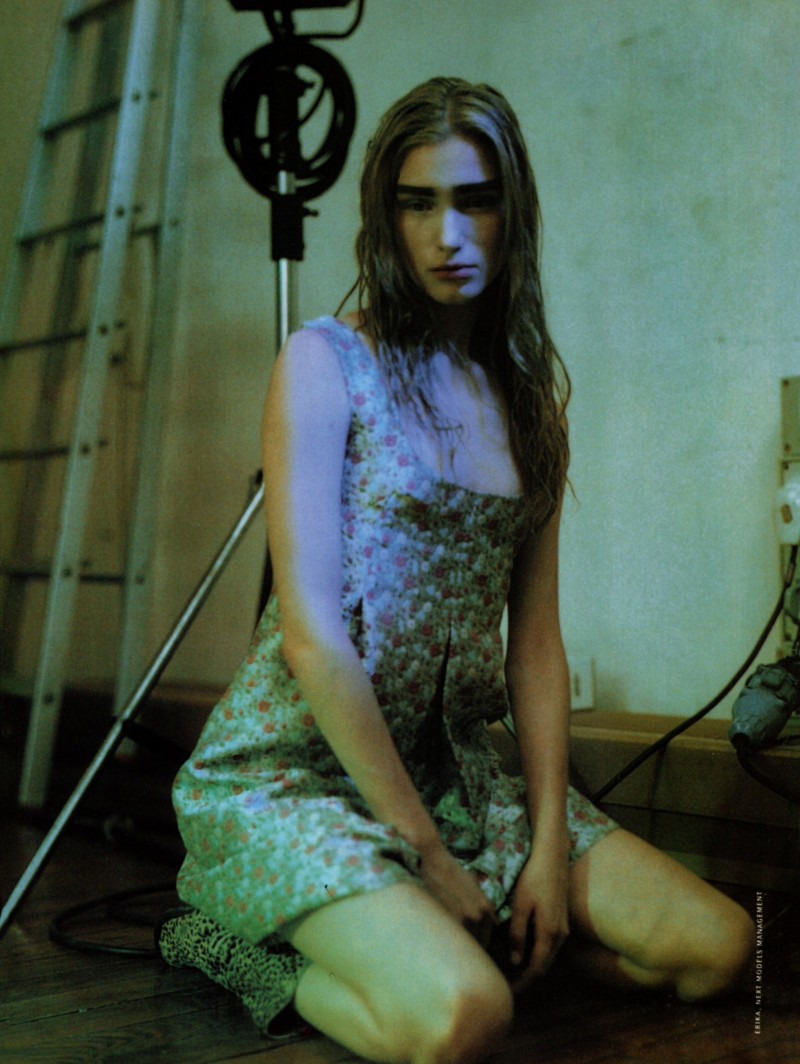 Erika Stromqvist featured in  the Anna Molinari advertisement for Spring/Summer 1998