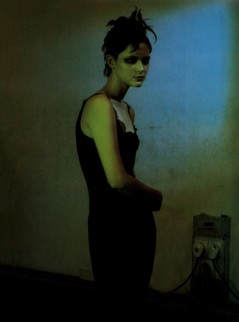 Tasha Tilberg featured in  the Anna Molinari advertisement for Spring/Summer 1998