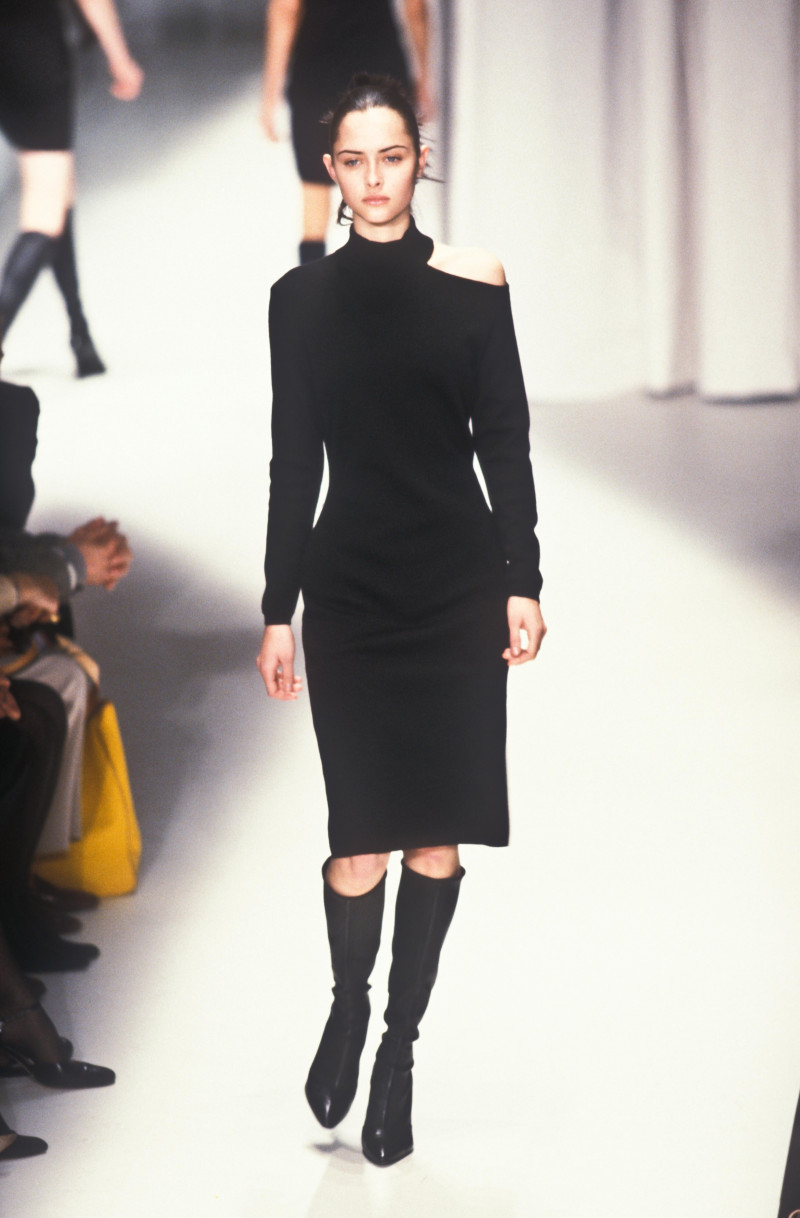 Tasha Tilberg featured in  the Versace fashion show for Autumn/Winter 1997
