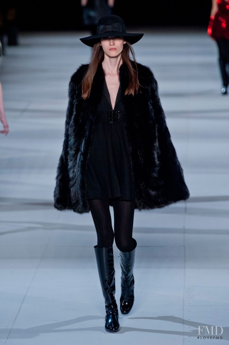 Helena Severin featured in  the Saint Laurent fashion show for Autumn/Winter 2014