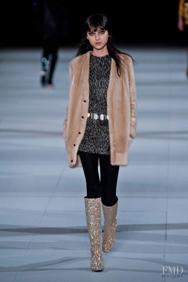 Sarah Engelland featured in  the Saint Laurent fashion show for Autumn/Winter 2014