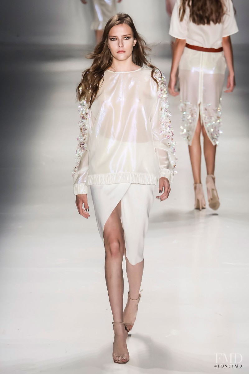 Milena Golfetto featured in  the Wagner Kallieno fashion show for Spring/Summer 2015