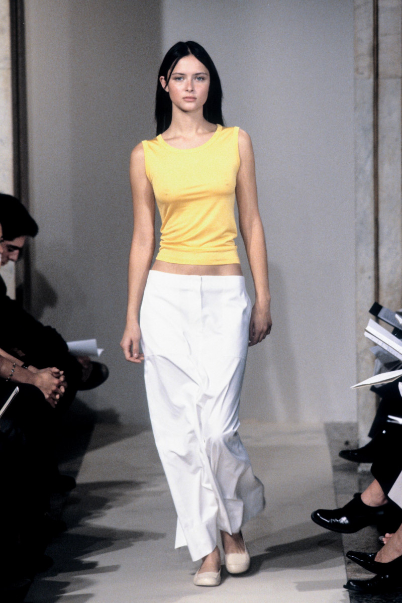Tasha Tilberg featured in  the Victor Alfaro fashion show for Spring/Summer 1999