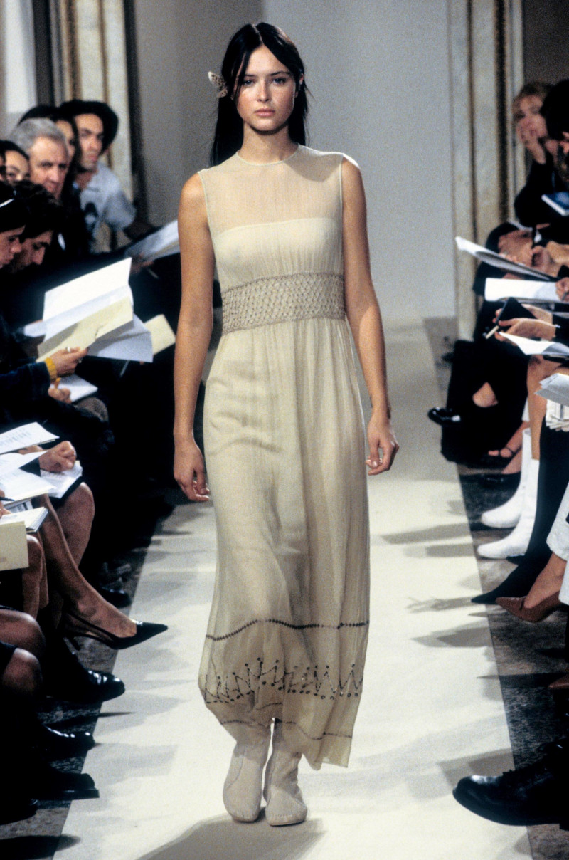 Tasha Tilberg featured in  the Victor Alfaro fashion show for Spring/Summer 1999