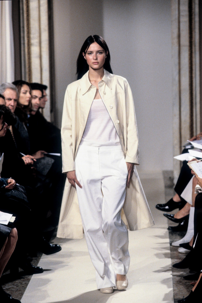 Tasha Tilberg featured in  the Victor Alfaro fashion show for Spring/Summer 1999