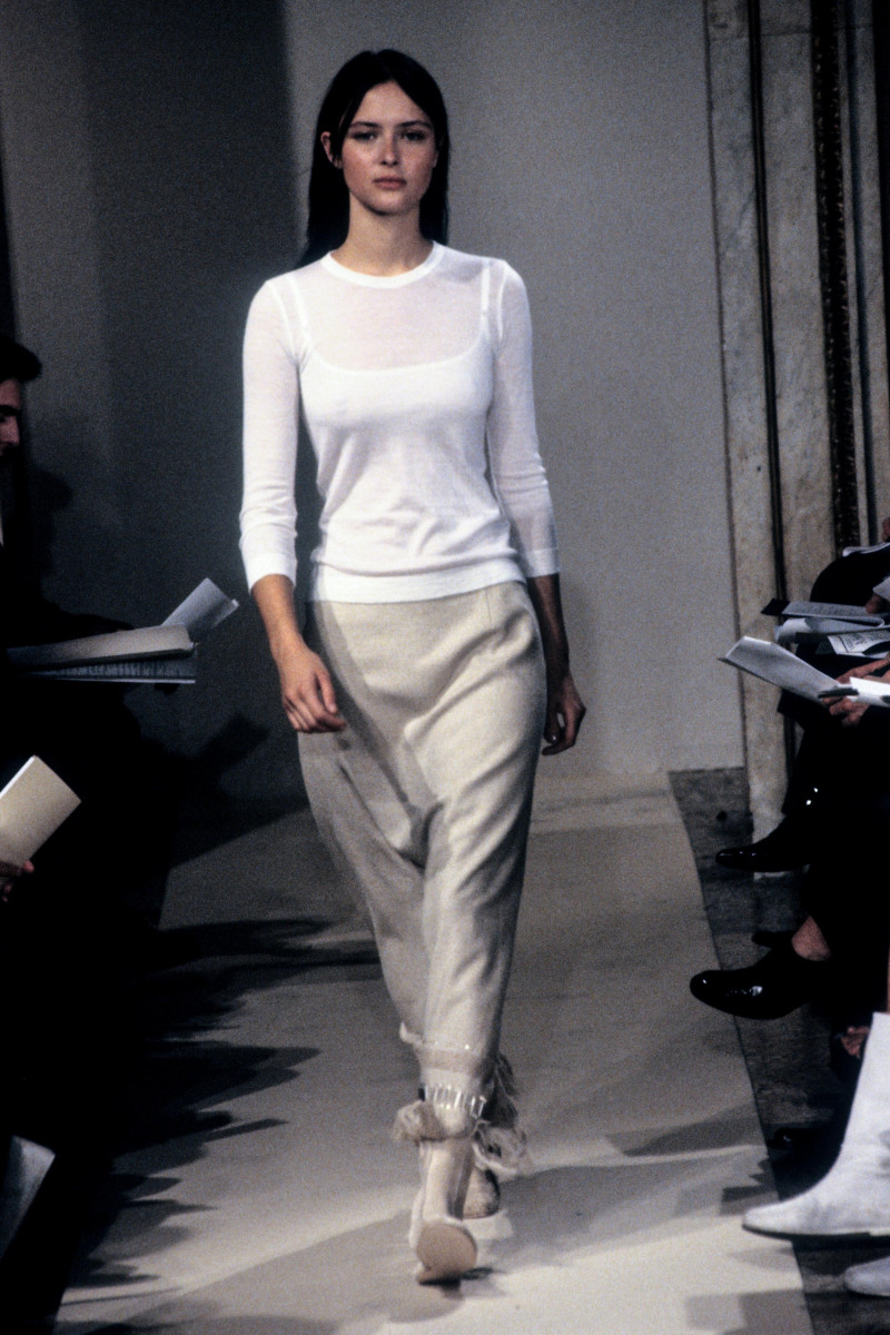 Tasha Tilberg featured in  the Victor Alfaro fashion show for Spring/Summer 1999