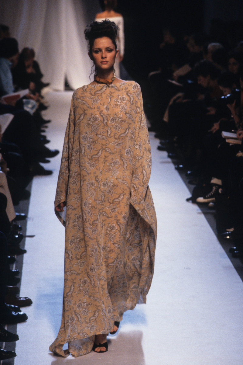 Tasha Tilberg featured in  the Marcel Marongiu fashion show for Spring/Summer 1997