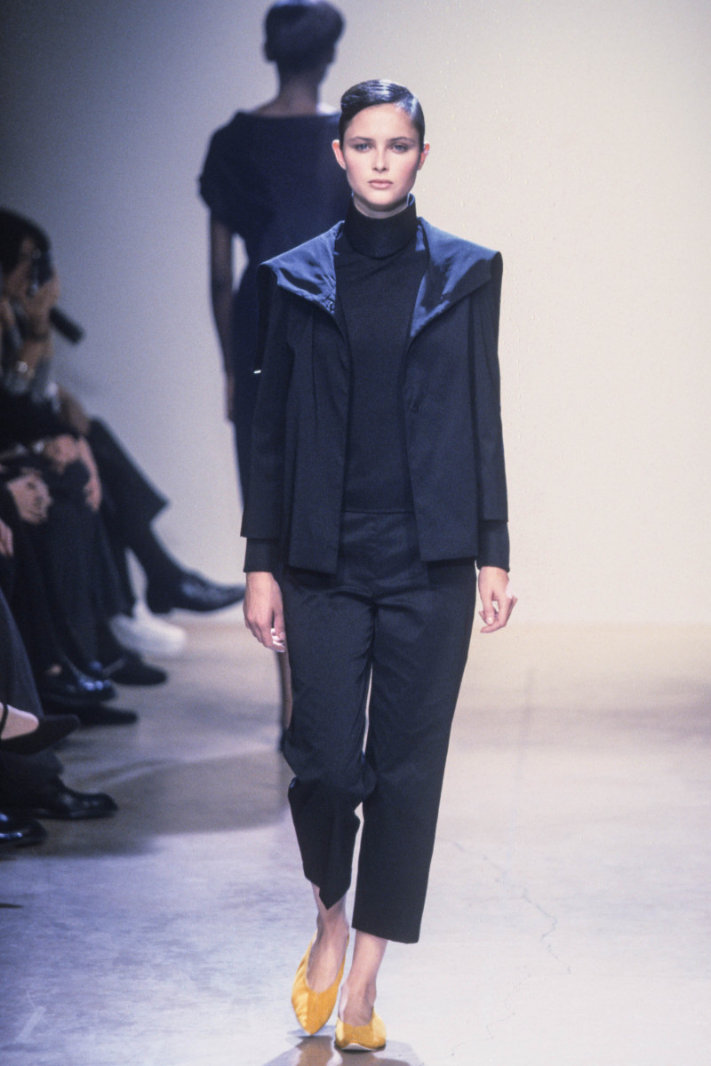Tasha Tilberg featured in  the CallagHan fashion show for Spring/Summer 1999
