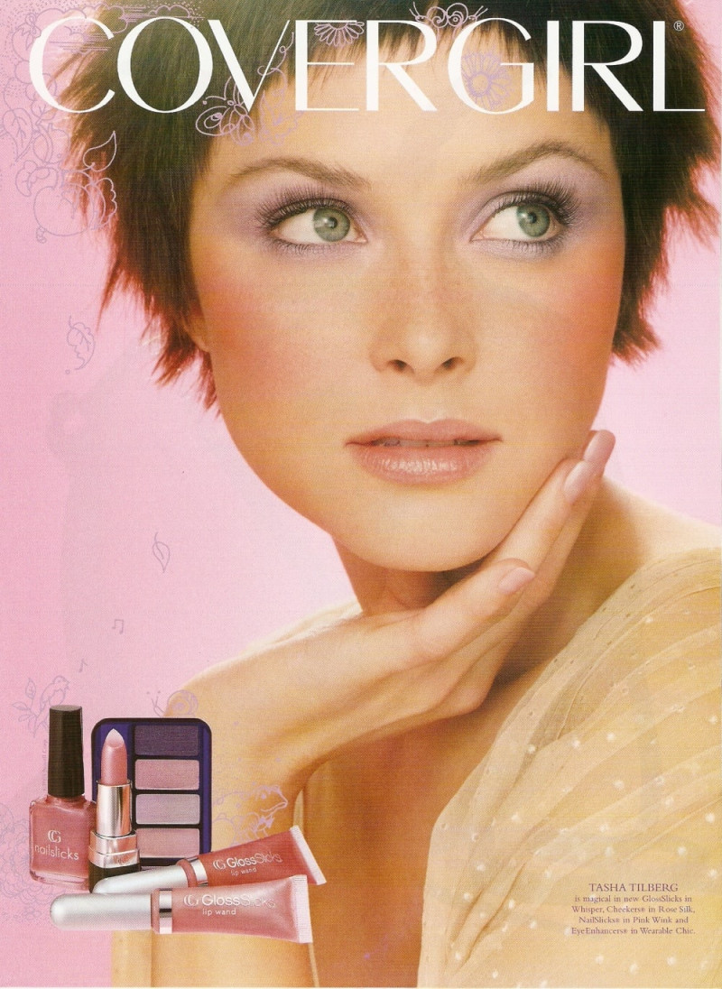 Tasha Tilberg featured in  the Cover Girl advertisement for Spring/Summer 2003