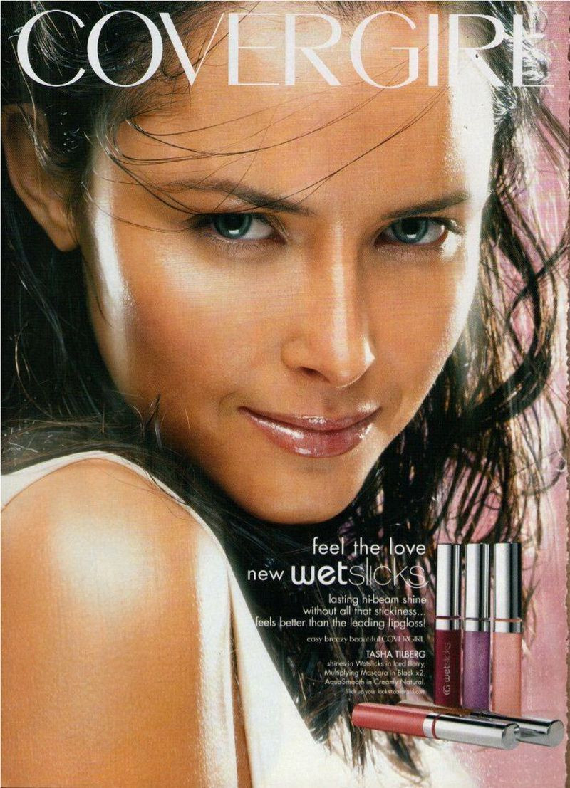 Tasha Tilberg featured in  the Cover Girl advertisement for Spring/Summer 2003