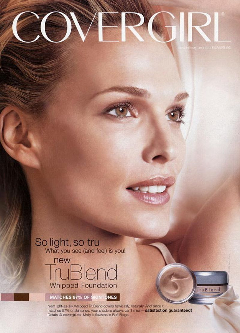 Molly Sims featured in  the Cover Girl advertisement for Spring/Summer 2011