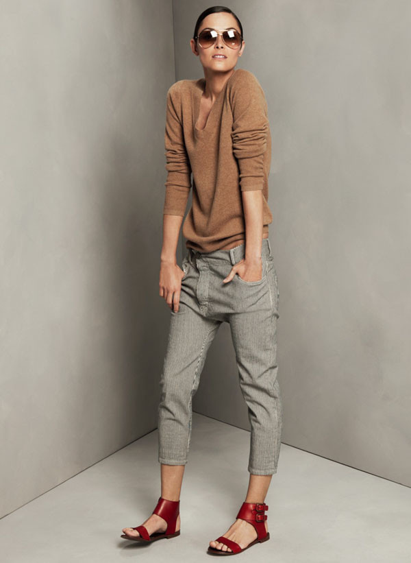 Tasha Tilberg featured in  the J.Crew lookbook for Pre-Fall 2011