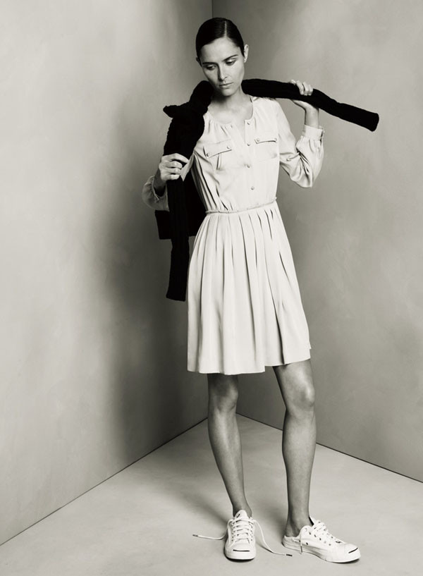 Tasha Tilberg featured in  the J.Crew lookbook for Pre-Fall 2011