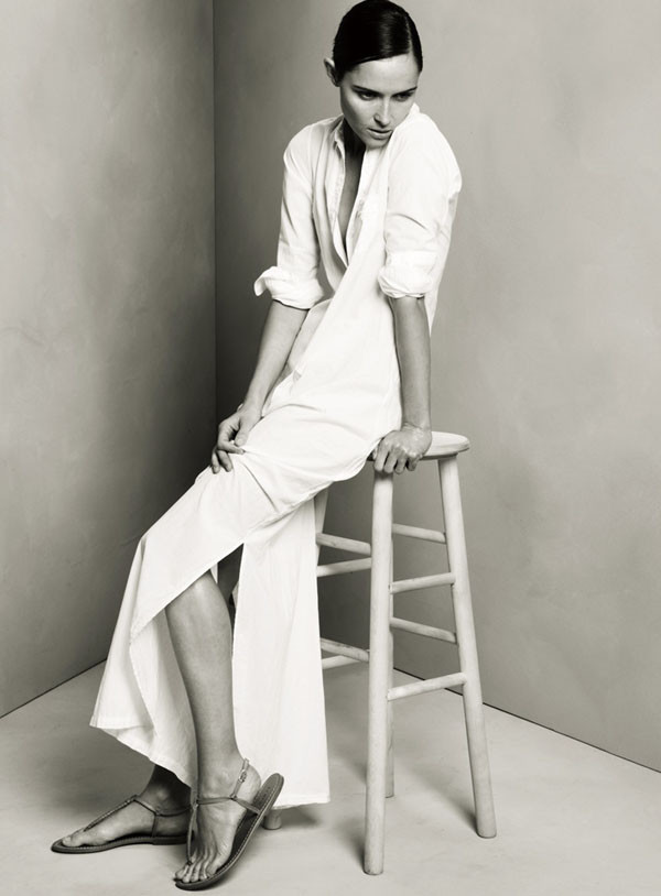 Tasha Tilberg featured in  the J.Crew lookbook for Pre-Fall 2011