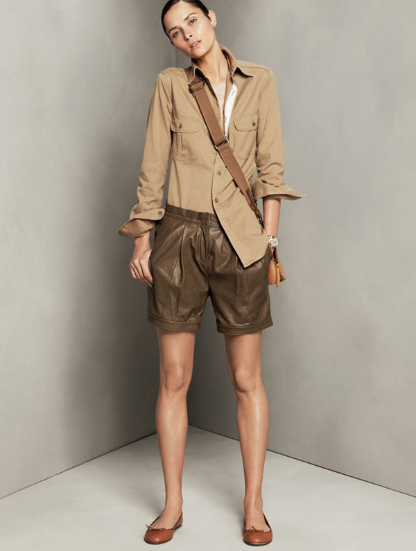 Tasha Tilberg featured in  the J.Crew lookbook for Pre-Fall 2011