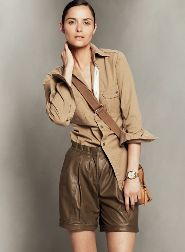 Tasha Tilberg featured in  the J.Crew lookbook for Pre-Fall 2011