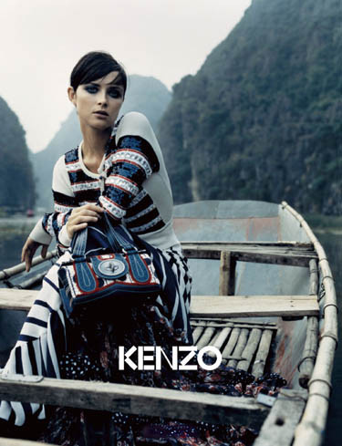 Tasha Tilberg featured in  the Kenzo advertisement for Spring/Summer 2006