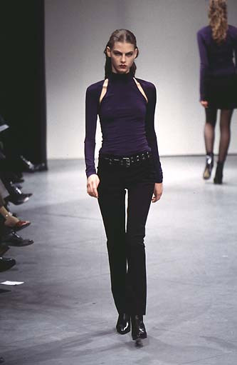 Angela Lindvall featured in  the Mark Eisen fashion show for Autumn/Winter 1997