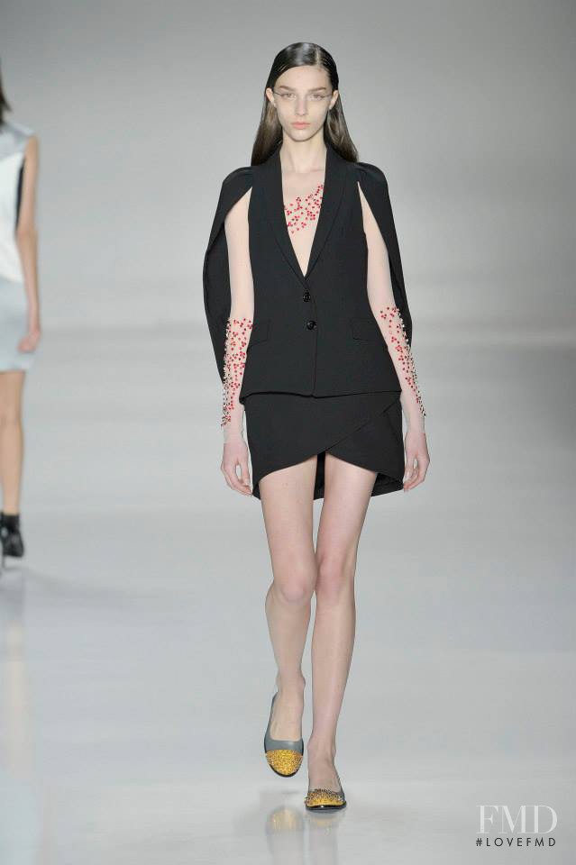 Larissa Marchiori featured in  the Gloria Coelho fashion show for Spring/Summer 2015