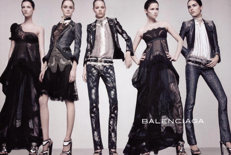 Tasha Tilberg featured in  the Balenciaga advertisement for Spring/Summer 2008