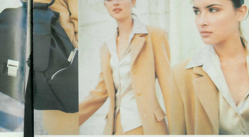 Tasha Tilberg featured in  the Mango lookbook for Autumn/Winter 1996