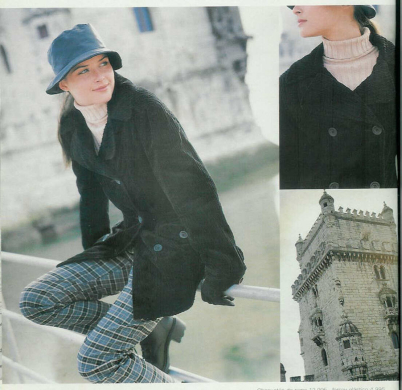 Tasha Tilberg featured in  the Mango lookbook for Autumn/Winter 1996