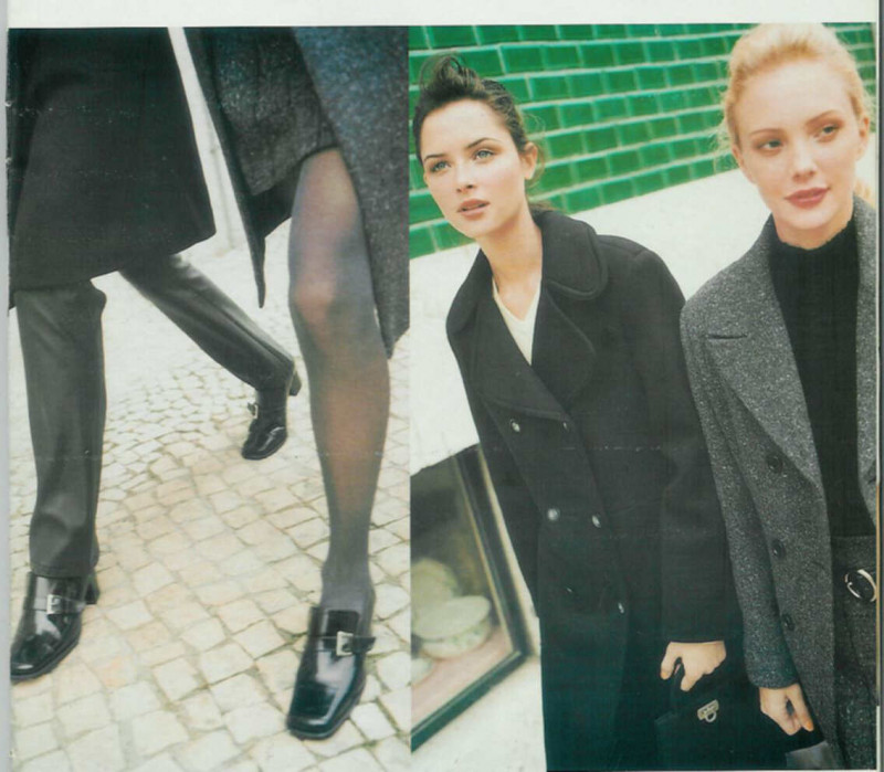 Tasha Tilberg featured in  the Mango lookbook for Autumn/Winter 1996