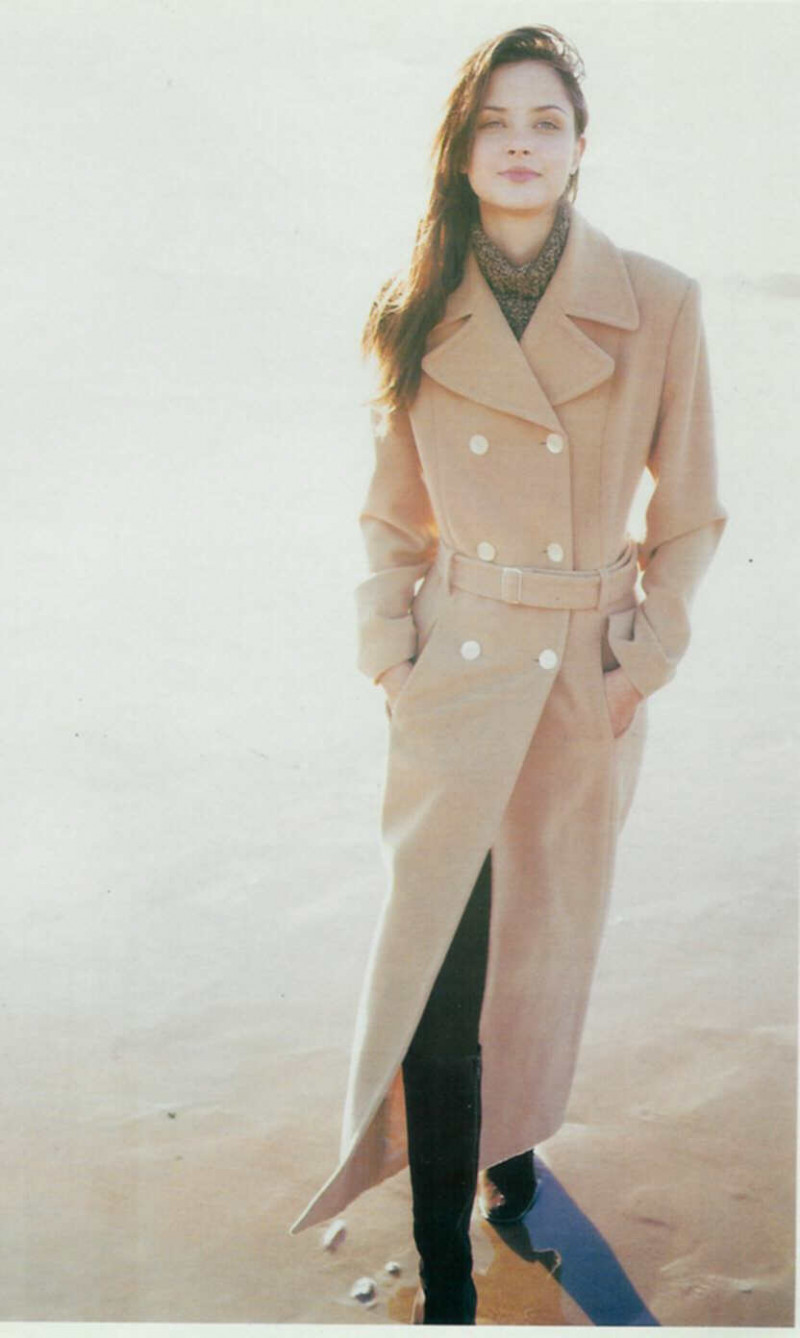 Tasha Tilberg featured in  the Mango lookbook for Autumn/Winter 1996