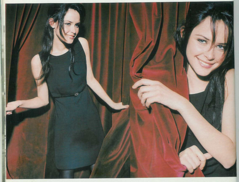 Tasha Tilberg featured in  the Mango lookbook for Autumn/Winter 1996